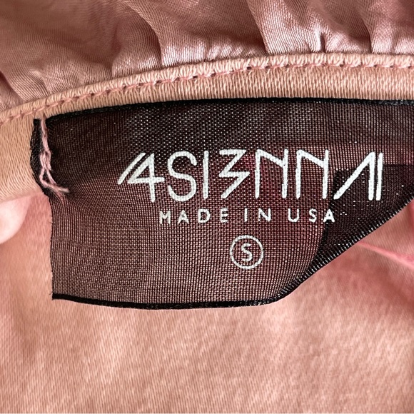 4Si3nna Women's Pink Strapless Off the Shoulder Long Sleeve Top Size S - Picture 8 of 9